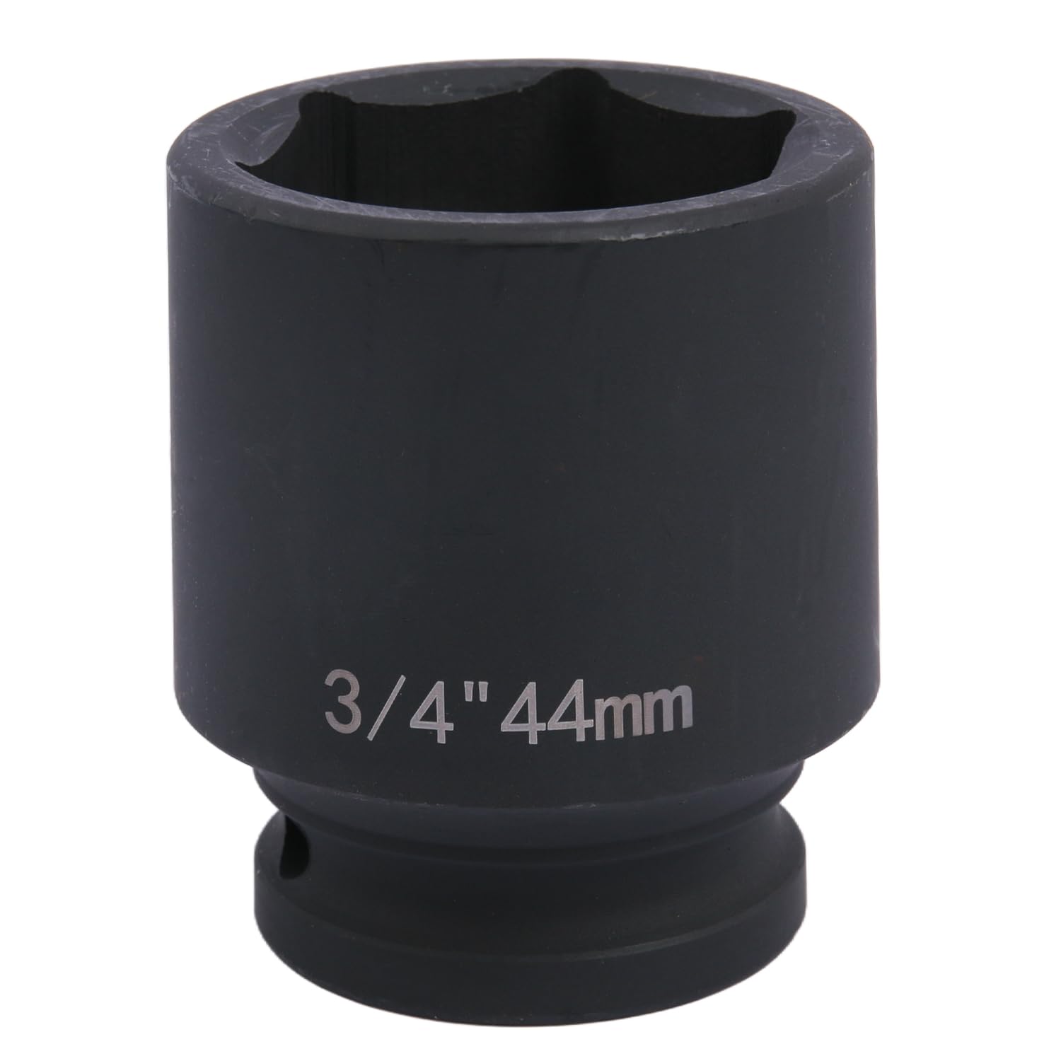 szkoo 3/4" Drive 44mm Impact Socket,6-Point Standard Impact Sockets Made with Chrome Molybdenum Alloy Steel, Metric