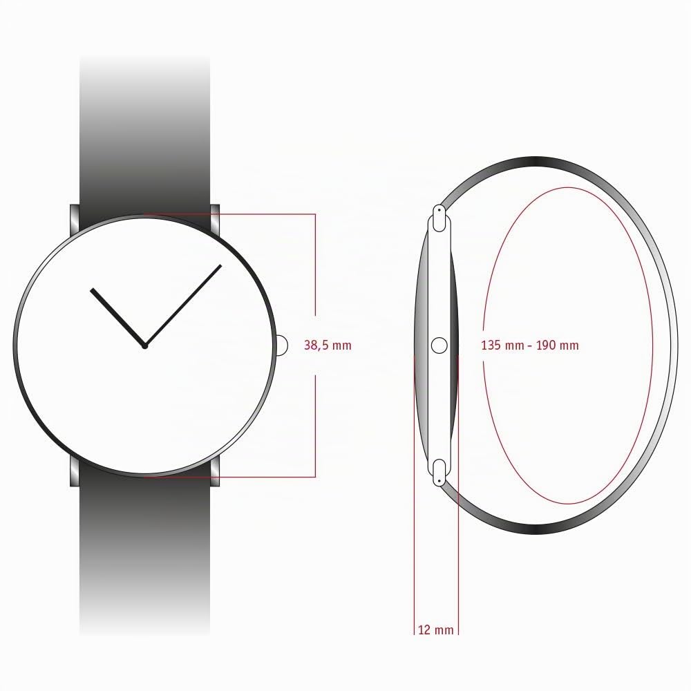 Dugena Herren Automatik-Armbanduhr, Saphirglas, Uhrwerk mit 24 Steinen, Festa Klassik