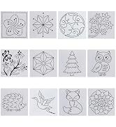 FREEBLOSS 12set Modello Sashiko Stencil Sashiko Stencil Per Ricamo