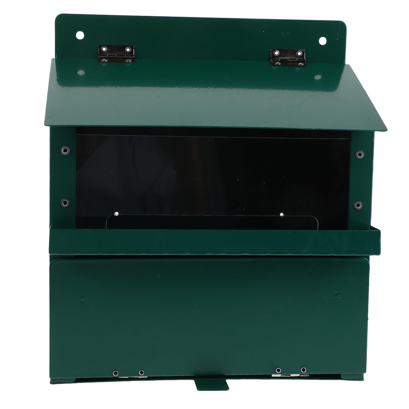HEANUJJ Heavy Duty Outdoor Squirrel Feeder with Large Capacity and Rain Shield Refillable Metal Chipmunk and Peanut Feeding Station for Garden and Fence Mount