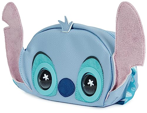Disney Stitch - Purse Pets - Compagnon Interactif Format Sac à Main - Animal Interactif Qui Cligne Des Yeux - Sac À L'Epaule Ou Sac à Bandoulière - 30 Sons Et Réactions - Jouet Enfant 4 Ans Et +
