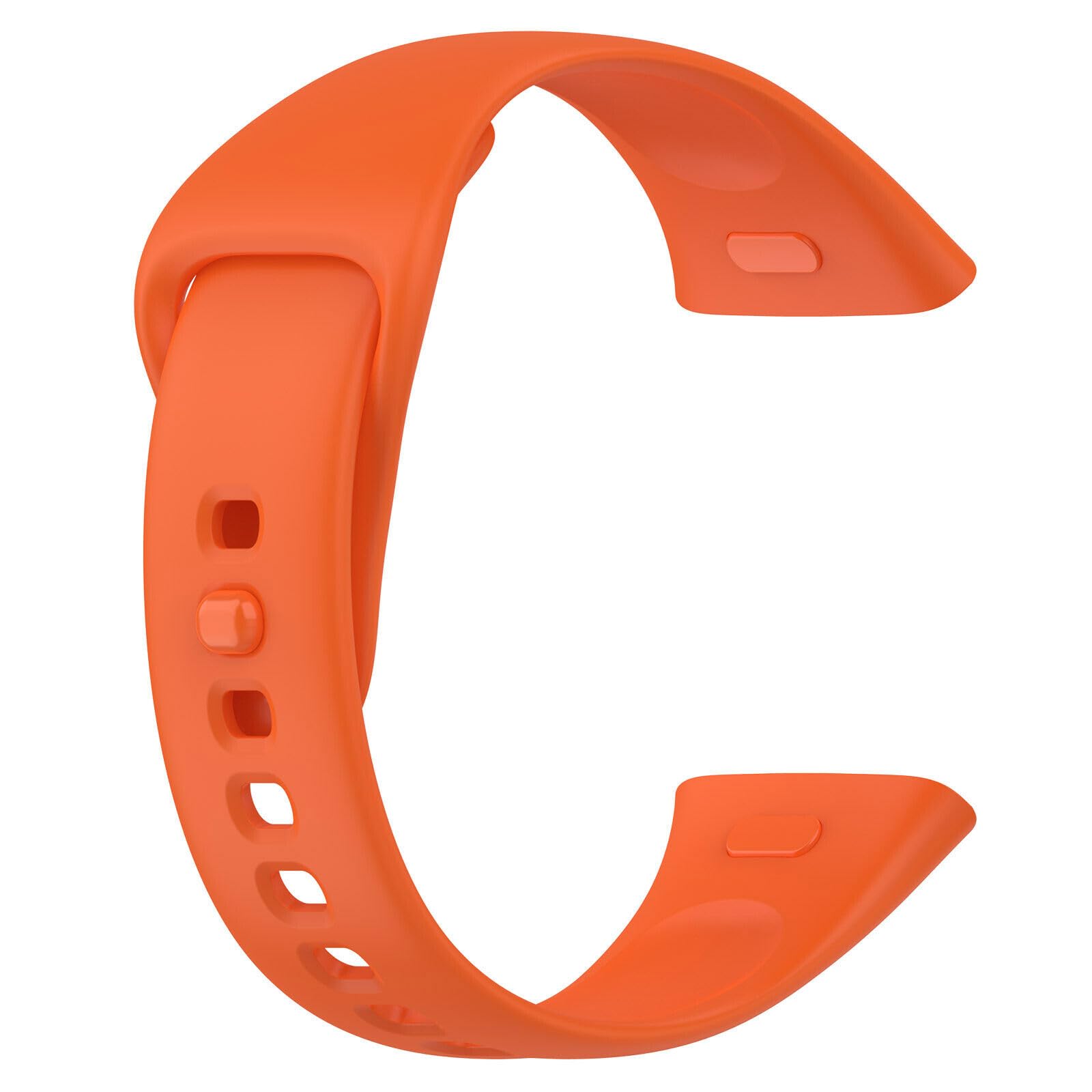 Panda Bobo for Xiaomi Redmi Watch 3 (M2216W1) Watch Silicone Replacement Sport Bracelet Strap Wristband (Orange) - Image 3