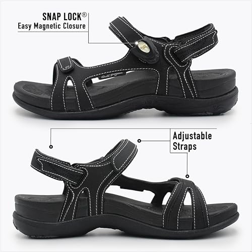 Image of SIGNATURE Arch Support Womens Sandals Comfortable Walking. Everyday Comfy Sandals Women Wear for Beach, Travel, Water, Outdoor, Hiking. Women Footwear.