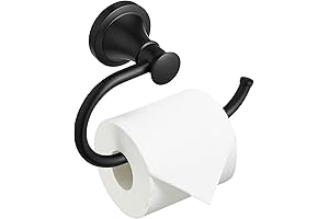 BESy Matte Black Toilet Tissue Paper Holder: A Sophisticated Touch to Your Bathroom