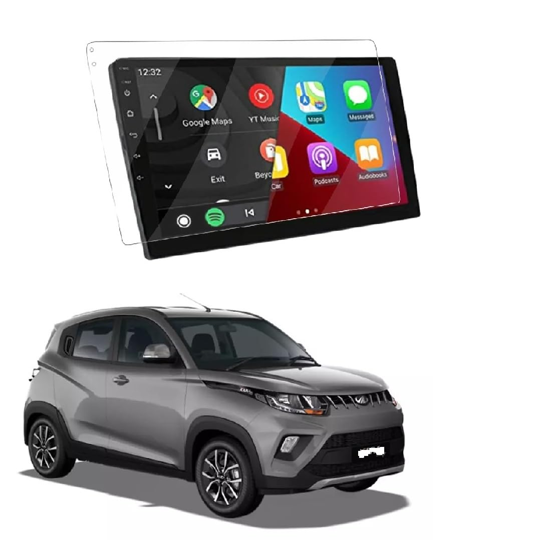 Car Stereo Screen Protector, 9-inch, Compatible with Android Display Suitable for Mahindra KUV 100-picture-16
