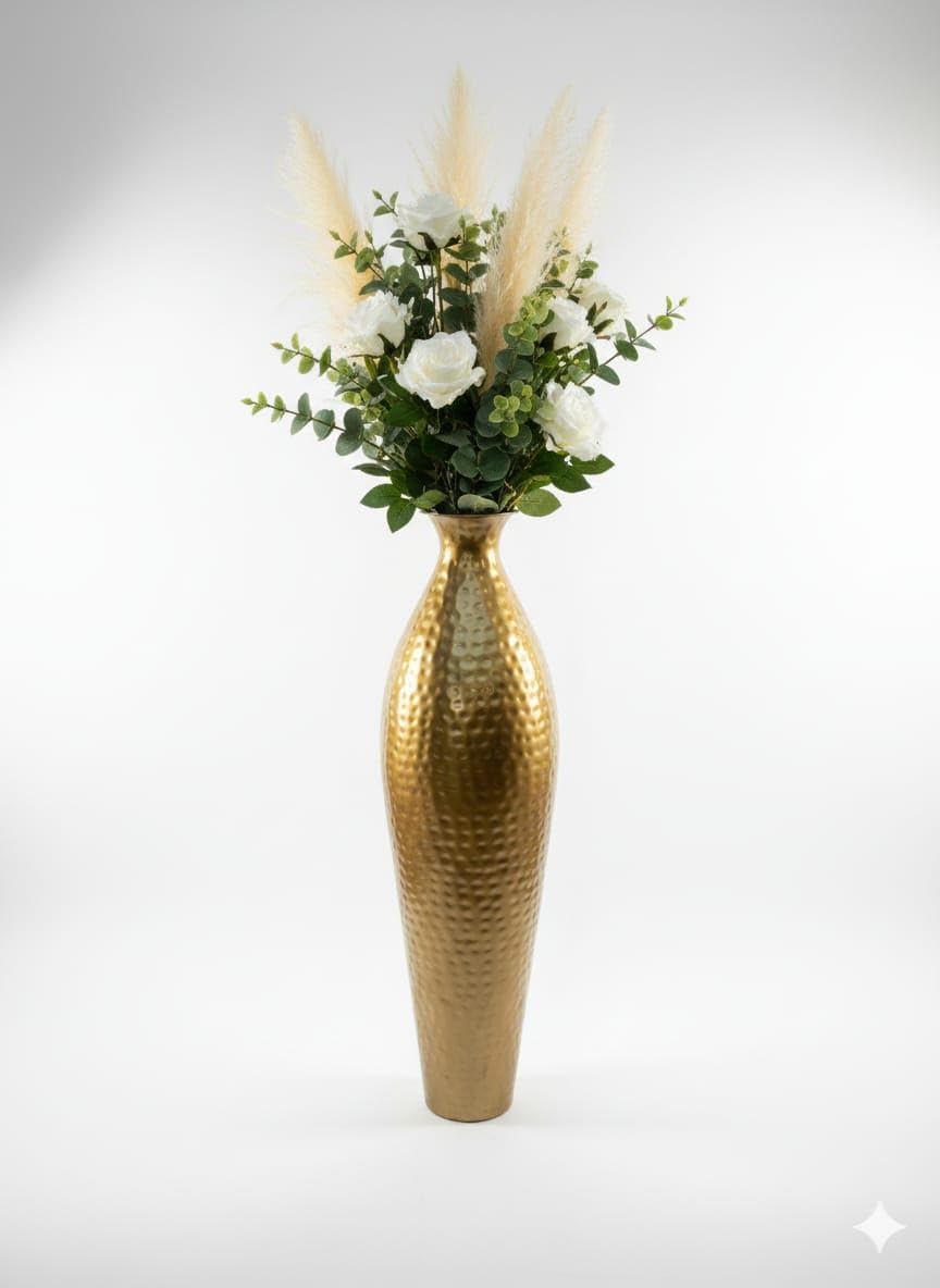 Metal Flower Vase - 24 Inch Home Decor -3