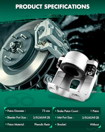 Image of SCITOO Front Driver & Passenger Disc Brake Calipers 184391 184390 For Ford For Bronco 1994-1996,For Ford For E-150 2002-2003,For Ford For E-150 Club Wagon 2003,2PCS