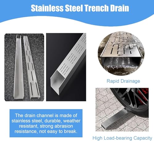 Solution de drainage de caniveau en acier inoxydable 304 de qualité supérieure