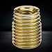 20Pcs 302 Carbon Steel Self Tapping Thread Insert Accessories(Inner M2*0.4 Outer M4.5 * 0.5) Threaded Inserts for Automotive and Rail Vehicle Industries (Inner M2*0.4, Outer