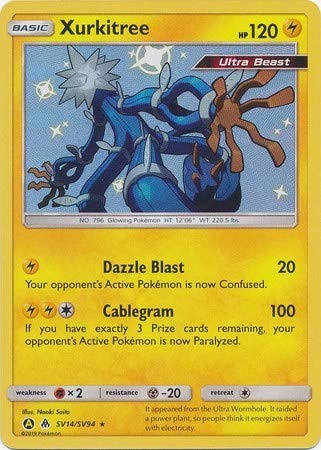 Pokemon Xurkitree - SV14/SV94 - Shiny Rare Hidden Fates Singles