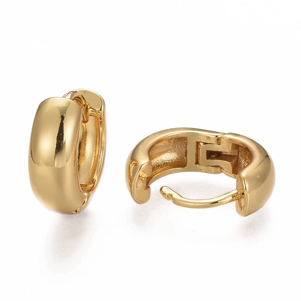 Via Mazzini Real 18K Gold Plated Round 14mm Hoop Unisex Earrings For Men And Women (ER2152) (B0BYSGYX51) Amazon Price History, Amazon Price Tracker