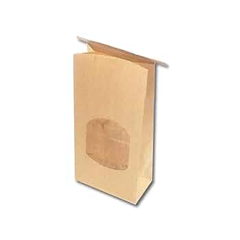 Amazon | シモジマ ヘイコー 紙袋 窓付 角底袋 ワイヤー付 未晒