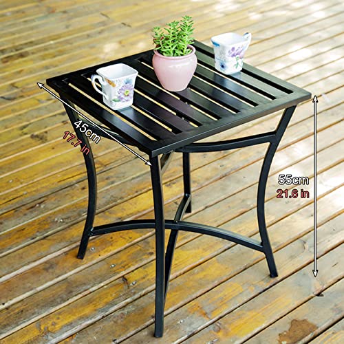 Chaises de salle à manger d'extérieur acier robuste balcon et jardin