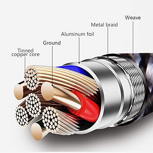 Image of iPhone Charger 4Pack(3ft 6ft 6ft 10ft) MFi Certified Lightning Cable Nylon Braided Fast Charging iPhone Charger Cord Compatible iPhone 14 13 12 11 Pro Max XR XS X 8 7 6 Plus SE and More
