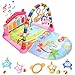 HIUME Gimnasio Bebé, Manta Actividades Bebé, Juguetes de Piano para Patear y Tocar con Música y Luces, Alfombra Sensorial para Bebés, Regalos para Niños y Niñas de 1 a 6-12-24 Meses