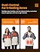 HENNCHEE Heated Half Snap Pullover with 16000mAh Battery Pack, Fleece Heated Hoodies for Men Women Heating Sweatshirt Unisex