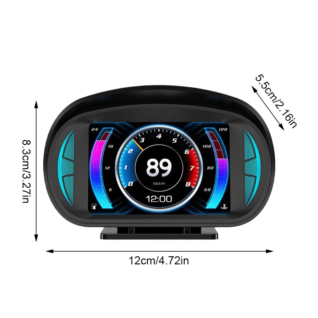 Pantalla HUD única para coche con velocímetro GPS integrado y función OBD. Proyector HUD para ordenador de a