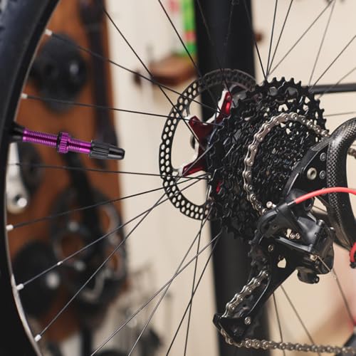 Cabilock Tapa de válvula francesa 40 mm para bicicleta miniatura 7