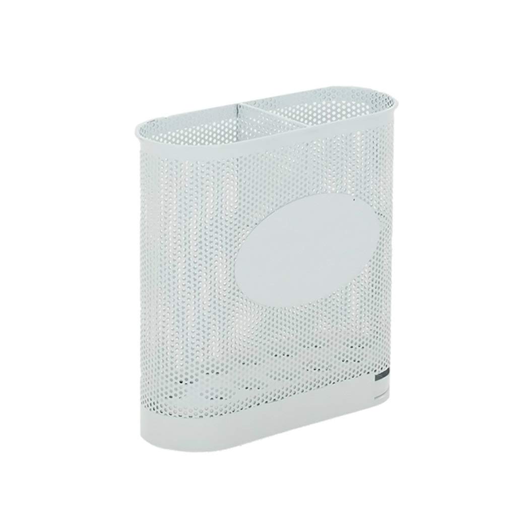 Portaombrelli in metallo, porta ombrelli commerciale di grande capacità per banche e hotel, può contenere 12-24 ombrelli, con vassoio antigoccia, 2 dimensioni (bianco 48 x 56 x 24 cm)