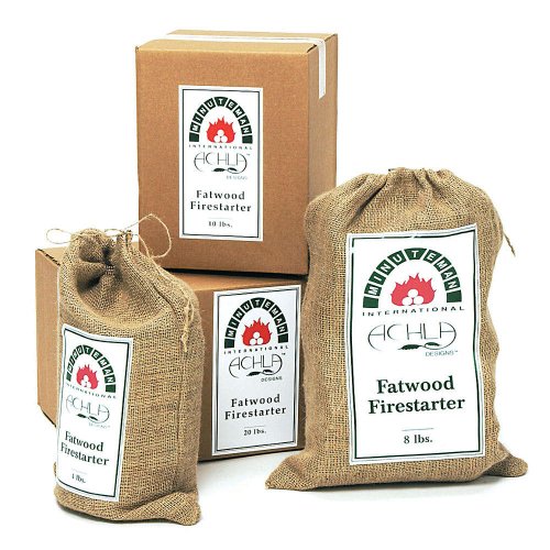 Minuteman International Fatwood Stick Holder Caddy Refill, Burlap, 4-lb Bag