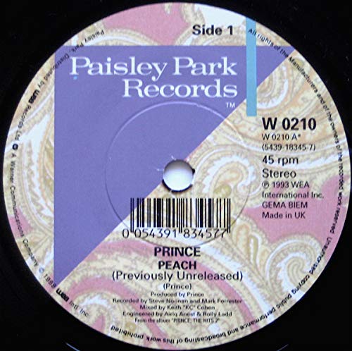 Peach 7 Inch (7" Vinyl 45) German Paisley Park 1993
