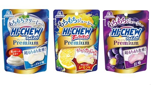 Konbini Japan - Hi Chew Premium Assortment - Japanese Gummy Candy Sweets, 3 Small Bags