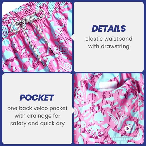 Image of maamgic Mens Swim Trunks 5 Inch with Mesh Liner Breathable for Beach