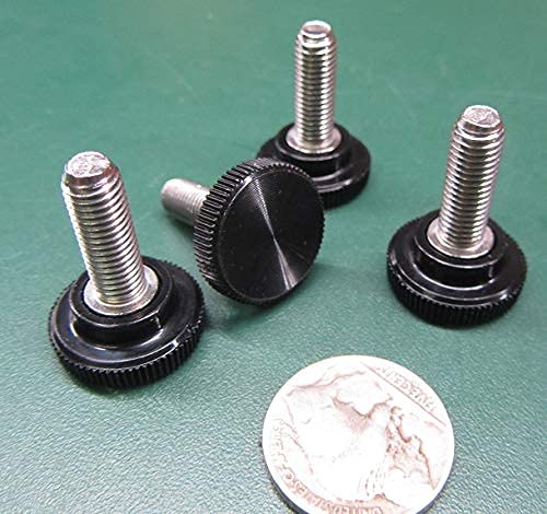 18-8 SS Plastic Head Knurled Thumb Screws FT 1/4-28 x .750" Length 10 Pcs