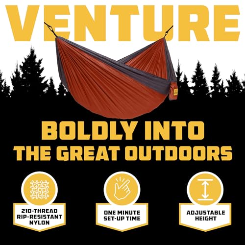 Image of Wise Owl Outfitters Camping Hammock - up to 500lbs Portable Hammock with Tree Straps - Travel, Backpacking, Hiking, Outdoors Camping Gear - Single or Double