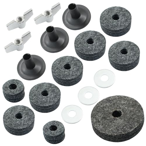 Piutouyar 18 Pcs Cymbal Replacement Accessories Set