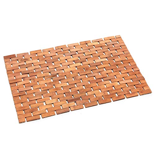 Luxe Multifunctionele Bamboe Badmat Voor Douche Spa Sauna met Niet Slip Voeten | Indoor Outdoor Gebruik voor Keuken… - Image 8