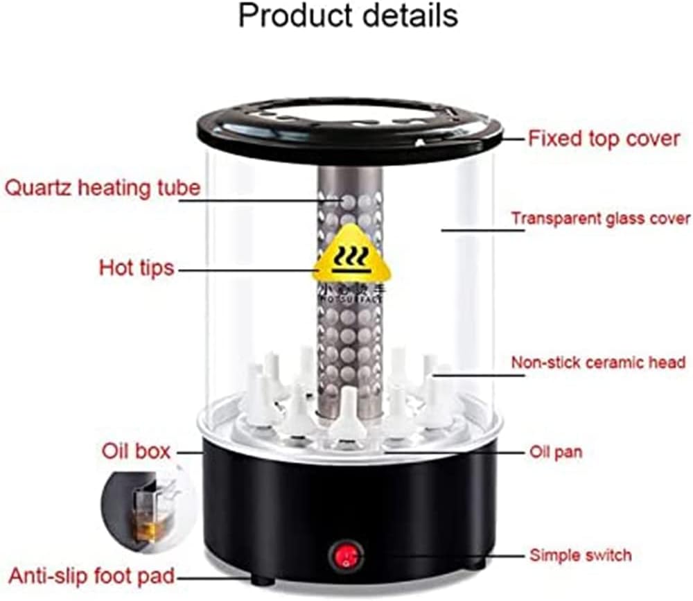 Smokeless Vertical Electric Grill, Automatic Timing Rotating Barbecue Stove, 360° Automatic Rotation, Home Outdoor Travel Hiking Camping Convenient Barbecue, Easy Clean Small Oven