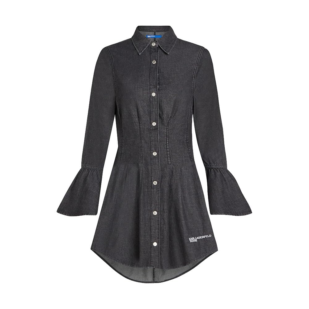 Karl Lagerfeld Jeans Damen Wide Sleeve Denim Dress