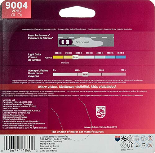Philips 9004VPB2 Visionplus Upgrade Headlight Bulb thumb #1