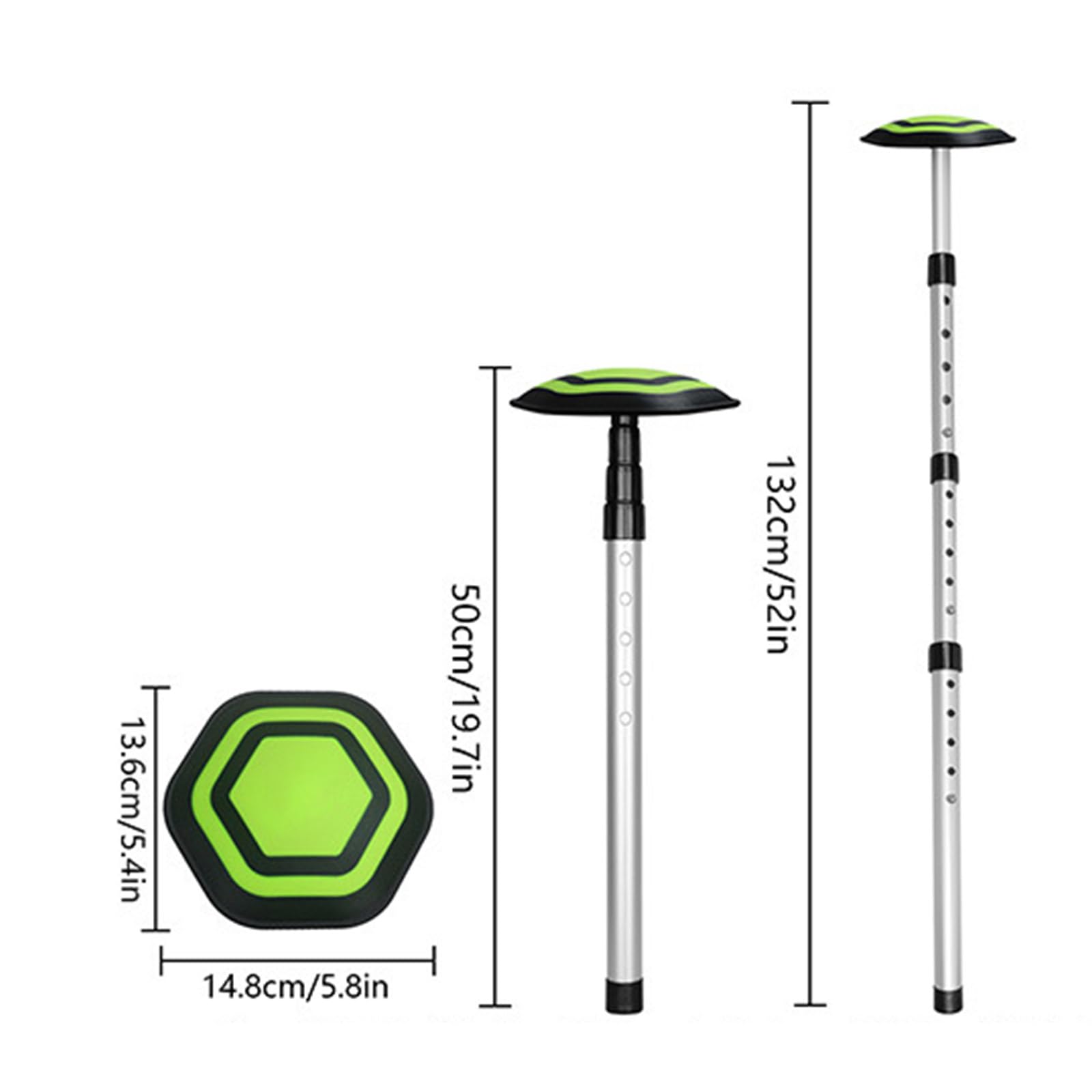 Golf pieghevole portatile Base antiscivolo montaggio rapido telaio telescopico alluminio 4 sezioni Golf portatile