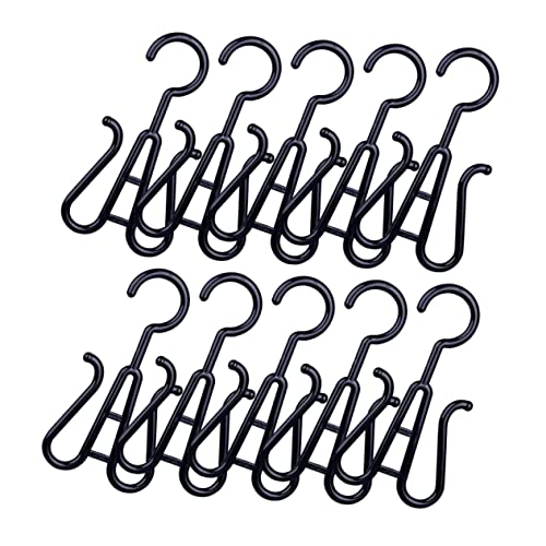 Homoyoyo 10Pcs Plastic Slipper Hooks Shoe Hanging Organizers for and Drying Fit for Footwear Space Saving for
