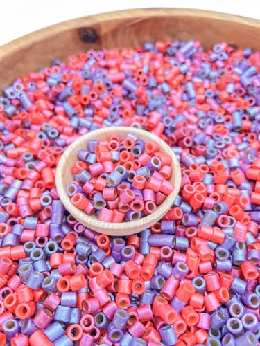 Image of 2 Cups of Valentine's Day Ditalini Pasta Sensory Bin Filler for Sensory Table