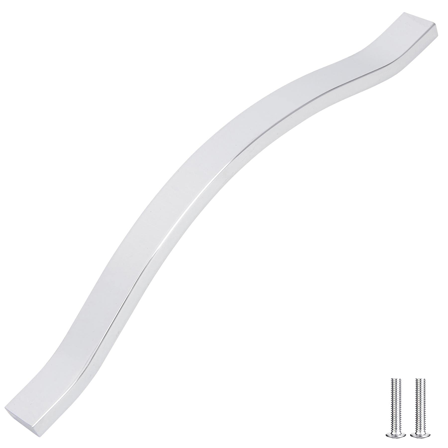 Decoranddecor Polished Chrome Bow Pull Handles For Cabinets Cupboards Furnitures Alloy Material (, 160Mm)