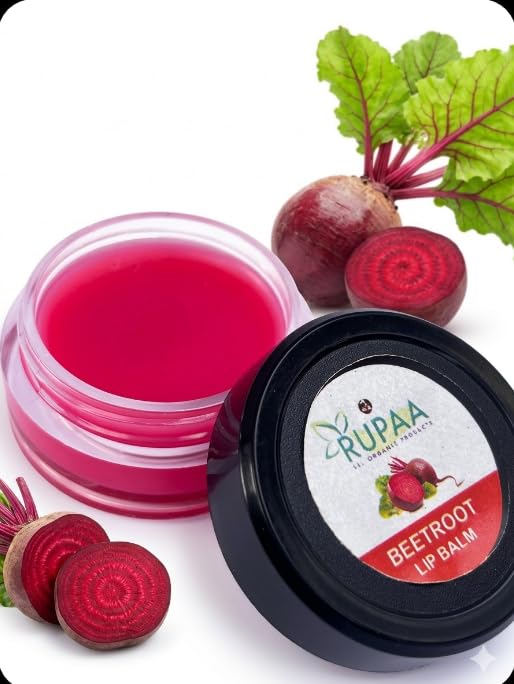 RUPAA || BEETROOT LIP BALM 15 g | Lip Balm with SPF/Formulated with Beetroot Extracts, Olive Oil, Shea Butter, Vitamin E, and Avocado Oil/Best for both women and men/-image-43