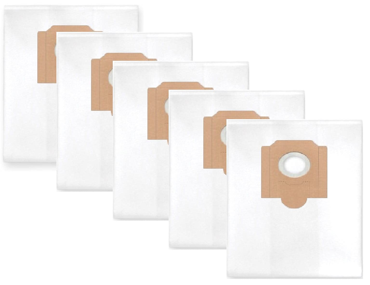 Vhbw 5x Sacchetto Compatibile Con Sprintus ARES Aspirapolvere Microfibra 43cm X 41cm Bianco 85668594 - Foto 11