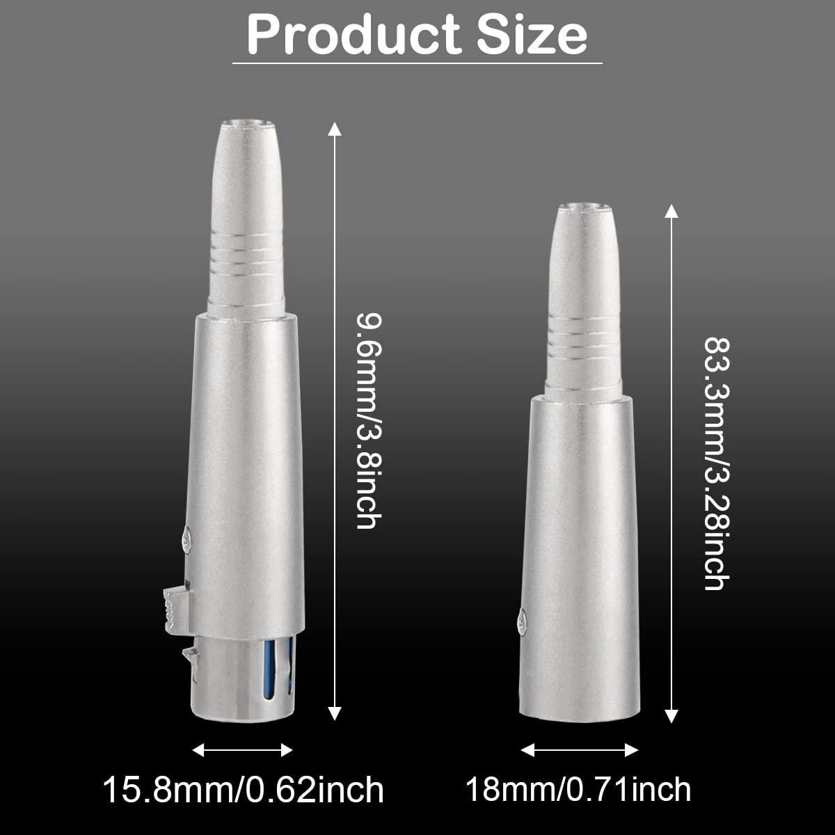 Cavo Audio Stereo TRS Adattatore Audio Da XLR Femmina A Jack 6,35 - Foto 6