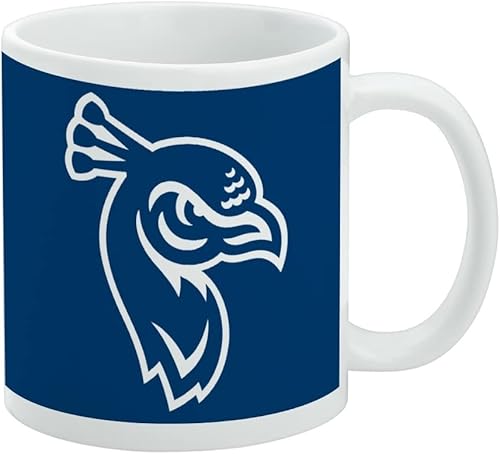 Vista 433 de Taza de cerámica con el logotipo principal de la Universidad de St. John, taza de regalo novedosa para café, té y bebidas calientes, 11oz, blanca