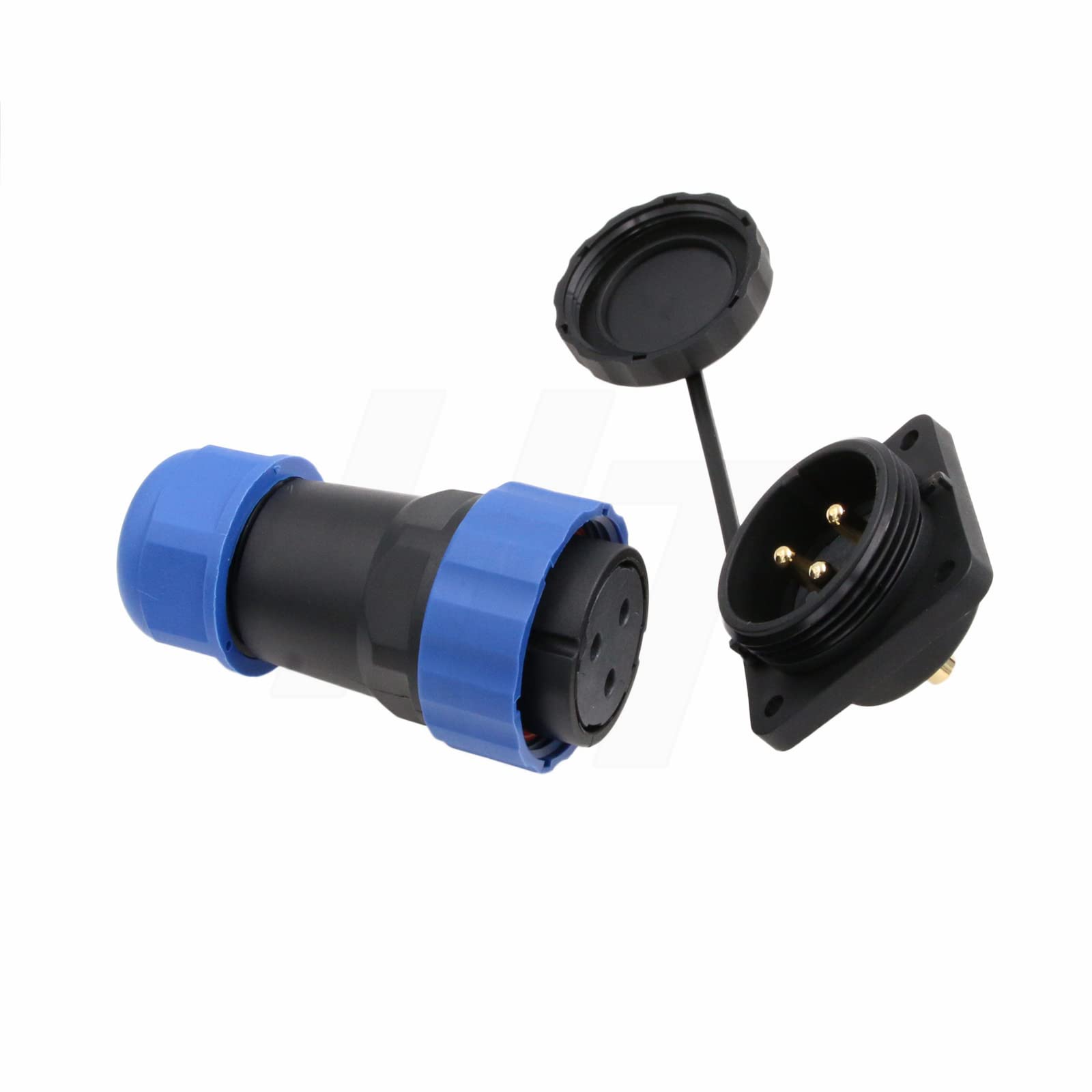 HangTon HE29 4 Pin 45A Waterproof Circular High-Voltage Connector Male Female Cable Plug For Outdoor Electrical Industrial Marine Light Power