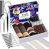 FANDAMEI Hair Accessories Kit – Elastic Hair Ties, Cotton Bands, Rubber Bands, Hair Pins, Rat Tail Comb for Women