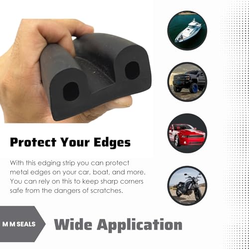 Protector de borde marino, tira de goma duradera para protección anticolisión en barcos, SUV, camiones y protectores de muelle