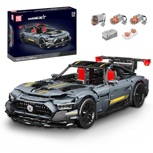 Mould King ferngesteuerter Sportwagen Modell, Maßstab 1:8, 2872 Teile Autobausteine Spielzeug, Technik...