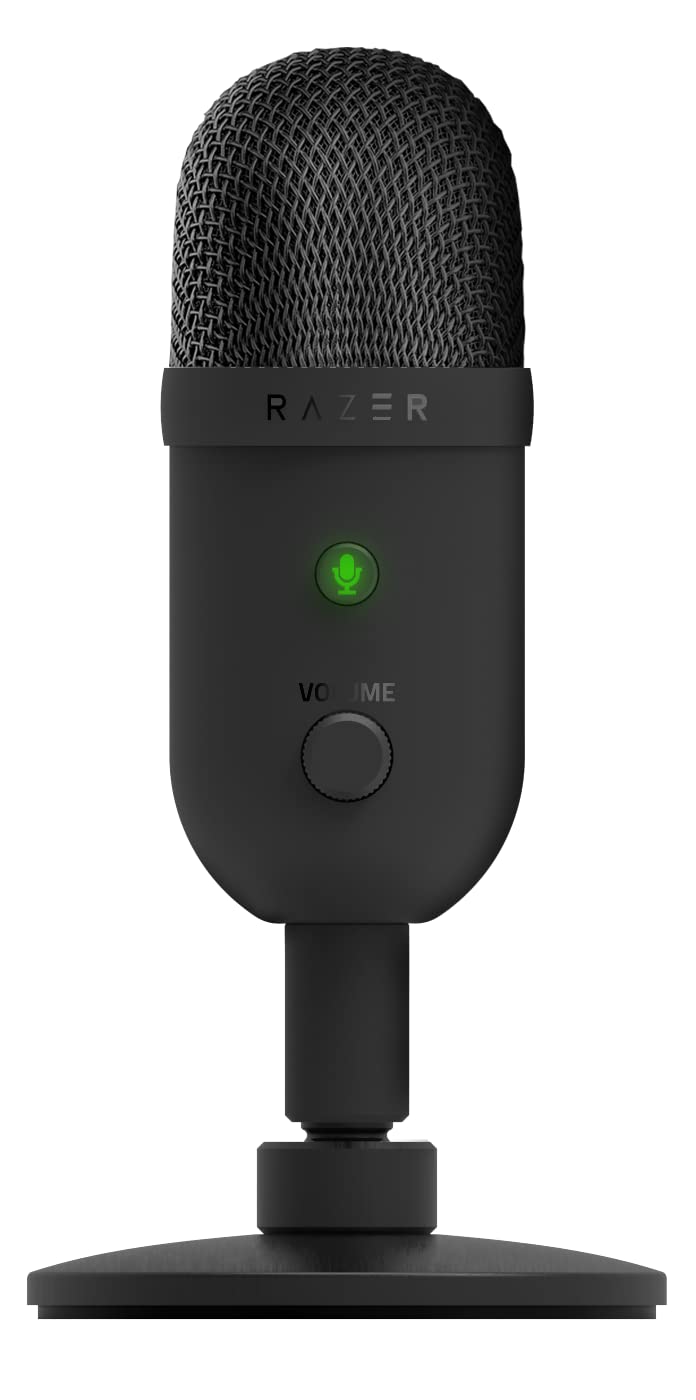 Razer Seiren V2 X USB 25mm コンデンサーマイク スーパーカーディオイド集音パターン アナログゲインリミッター マイクモニタリング ゲイン/ミュートボタン本体配置 内蔵型ショックアブソーバー搭載 【日本正規代理店保証品】