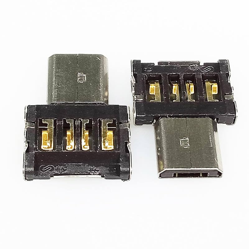 100pcs/lot USB to Micro USB Male Plug OTG Adapter OTG Plug Jack Converter for Android Smartphone Tablet PC