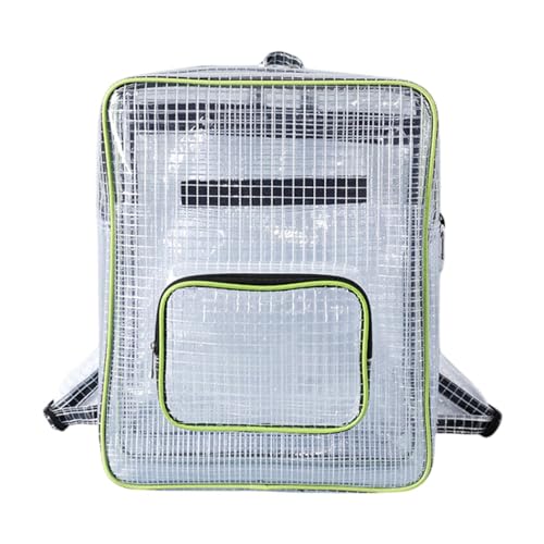 MagiDeal Mesh Transparent Bag Tool Backpack Anti-static Transparent PVC Multi Use Clear PVC Backpack for Industrial Electrician