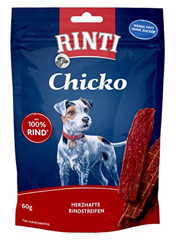 Produktbild von Rinti Chicko Rindstreifen Hundesnack - 12 x 60 g